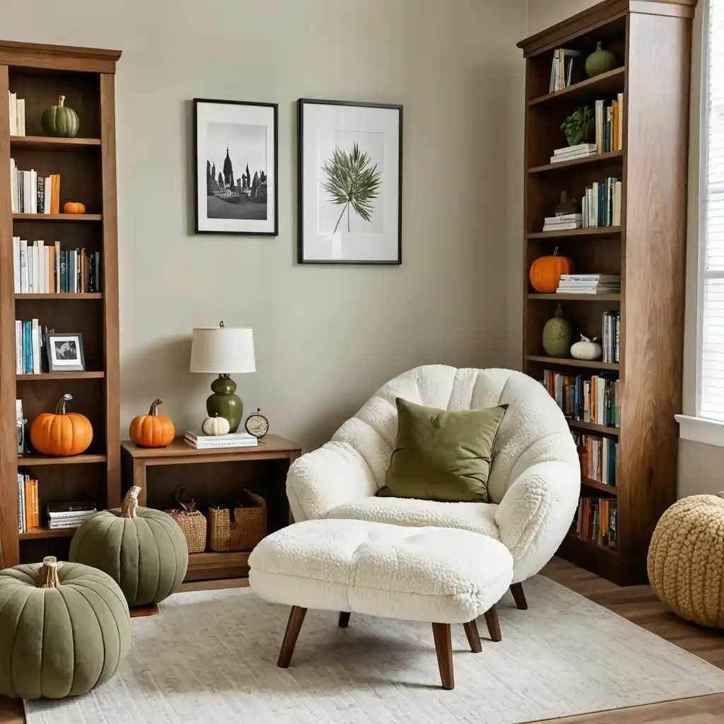 Reading Nook Fall Decor