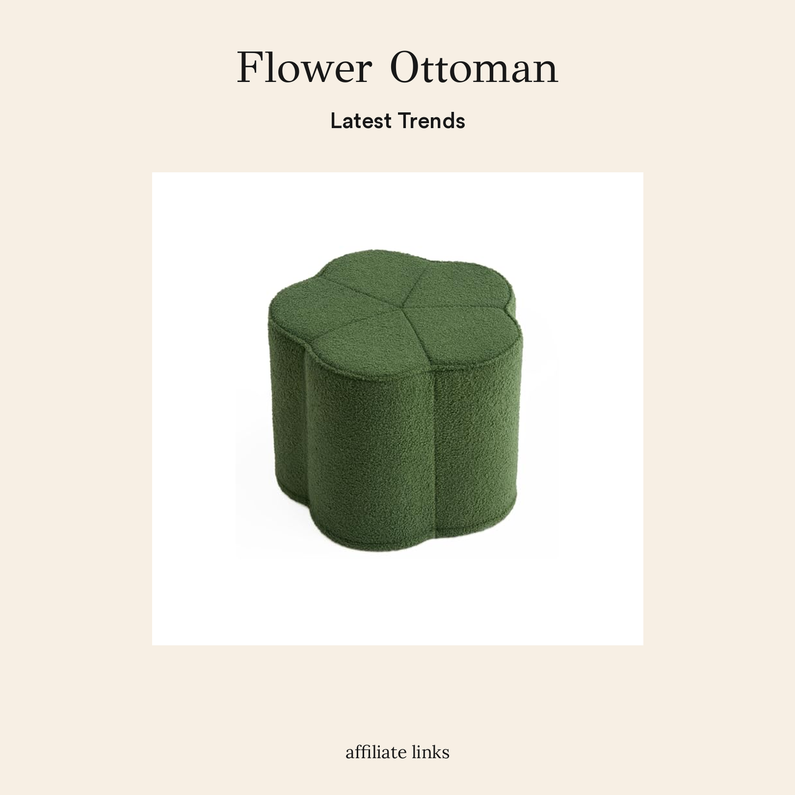 Flower Ottoman